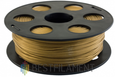 Золотистый металлик PLA пластик Bestfilament для 3D-принтеров 0.5 кг (1,75 мм)