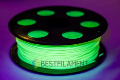 Флуоресцентный PETG пластик Bestfilament для 3D-принтеров, цвет желтый, 0.5 кг (1,75 мм)